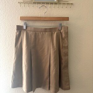 Lands' End Brown Knee-Length A-Line Skirt
